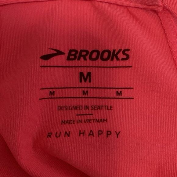 Brooks Pick-Up Pink Sleeveless Racerback Fitted Athletic Gym Running Tank Top M - Picture 3 of 4
